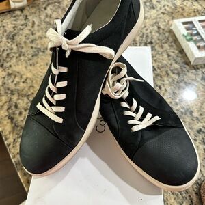 Calvin Klein Black and White Men's Sneakers